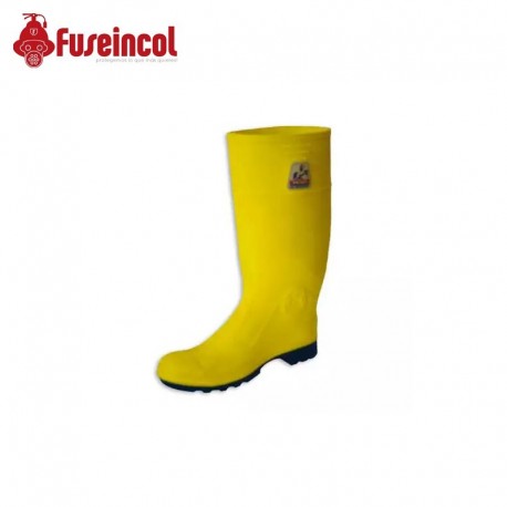 Bota en PVC Super Track Caña Alta 15" Amarilla