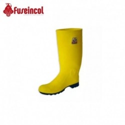 Bota en PVC Super Track con Puntera de Acero Amarilla Caña Alta 15"